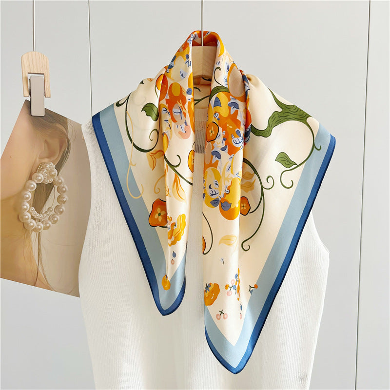 a silk scarf